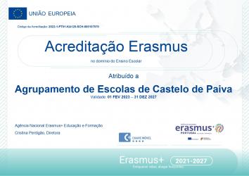 Acreditação Erasmus (AECP) no domínio do Ensino Escolar