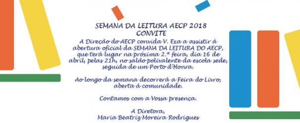 SEMANA DA LEITURA AECP - CONVITE